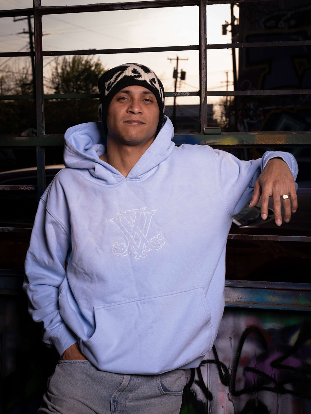 Sky Blue Vintage Wash Hoodie
