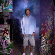 Sky Blue Vintage Wash Hoodie