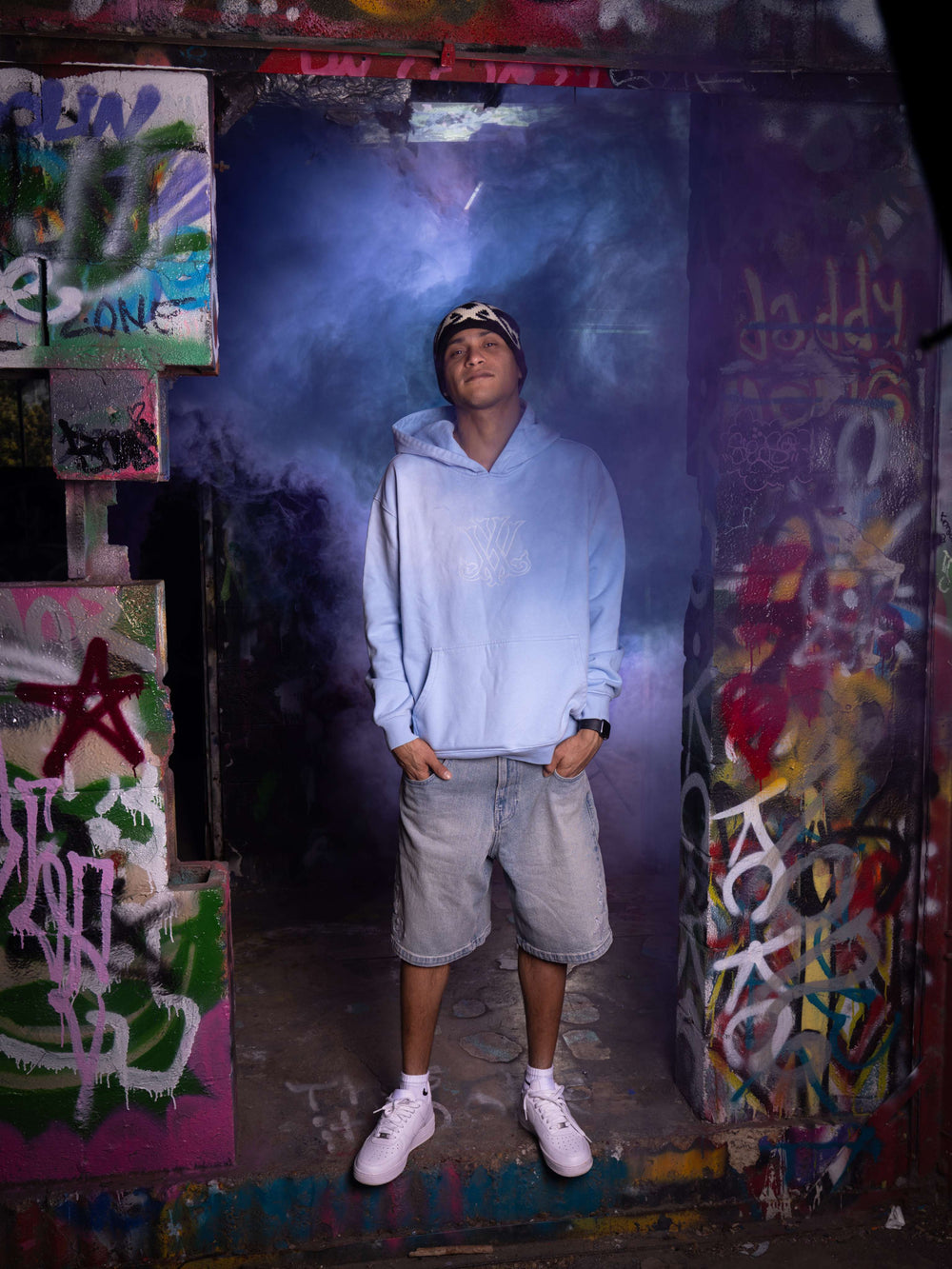 Sky Blue Vintage Wash Hoodie