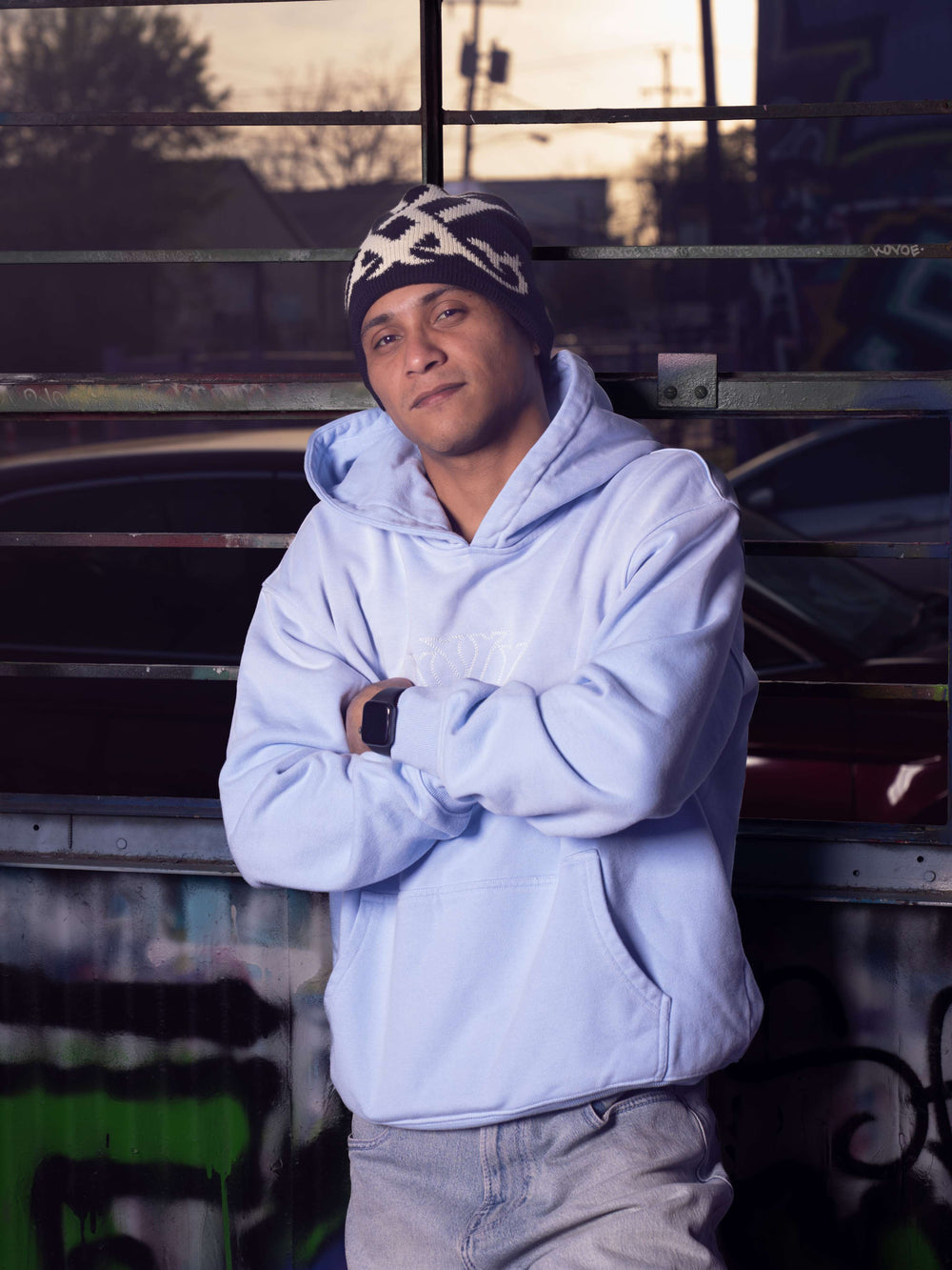 Sky Blue Vintage Wash Hoodie