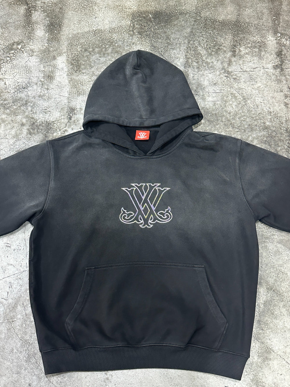 Black Vintage Wash Hoodie