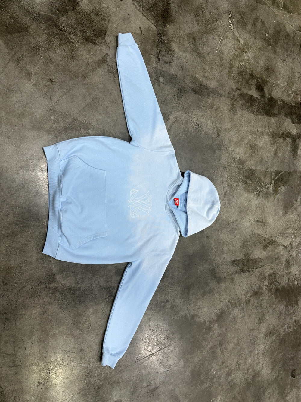 Sky Blue Vintage Wash Hoodie