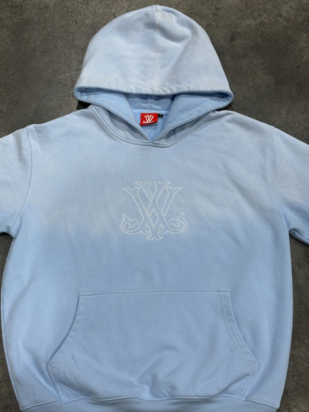 Sky Blue Vintage Wash Hoodie