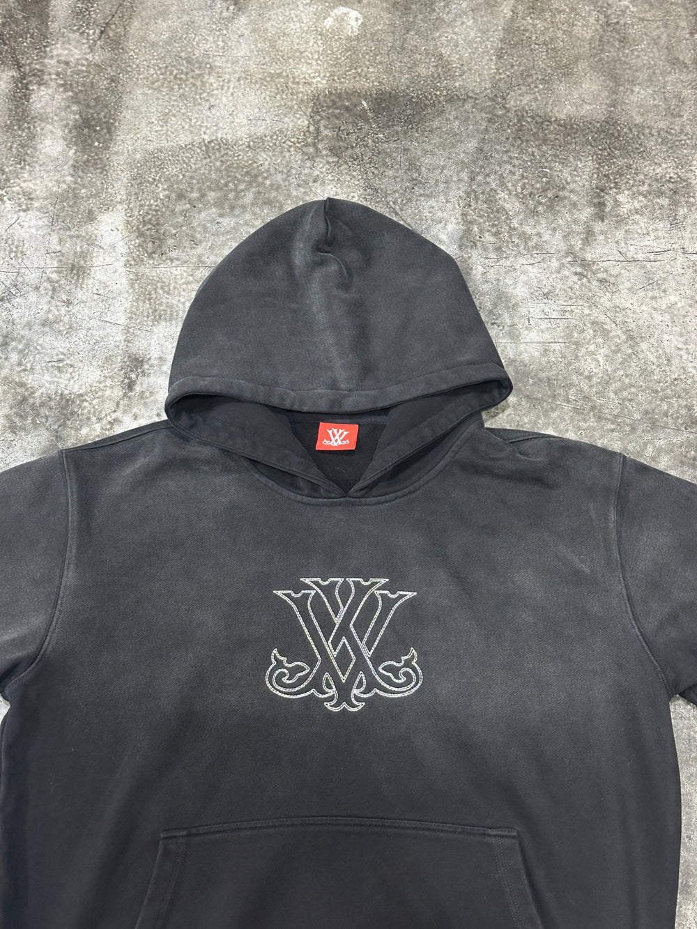 Black Vintage Wash Hoodie